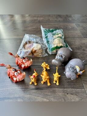 Vintage Disney Lion King & Lion Guard Toy Lot - Sealed Happy Meal Toys & More